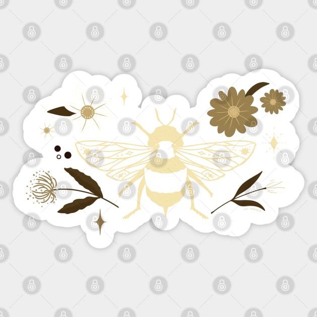 Day Dreams - High Noon - Rustic Golden Yellow Sticker by catherold